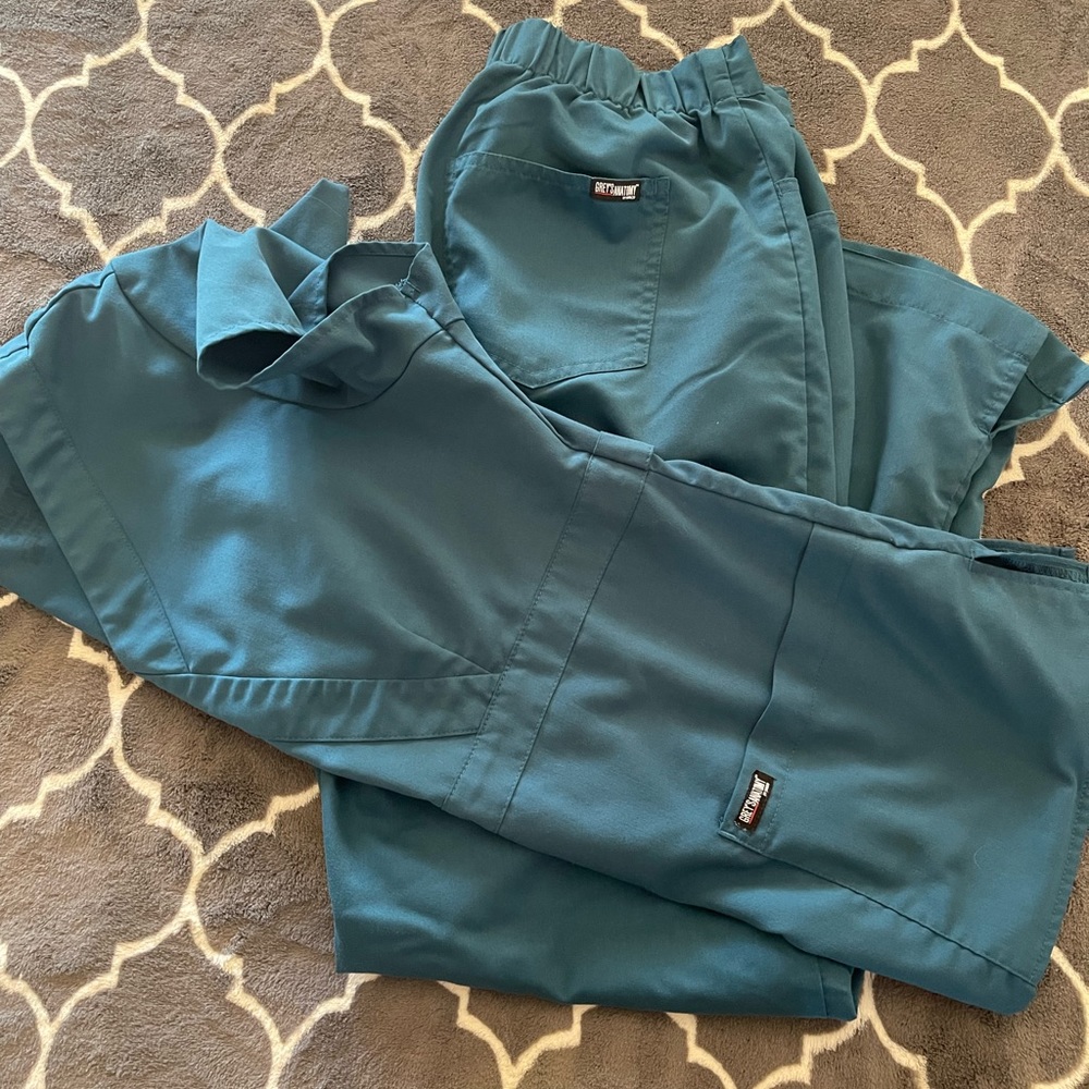 Grey’s Anatomy Scrubs, M, Caribbean Blue